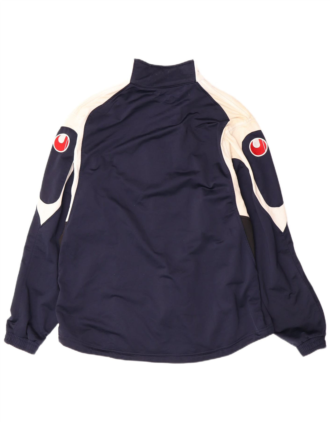 Uhlsport Mens Tracksuit Top Jacket UK 38/40 Medium Navy Blue Polyester
