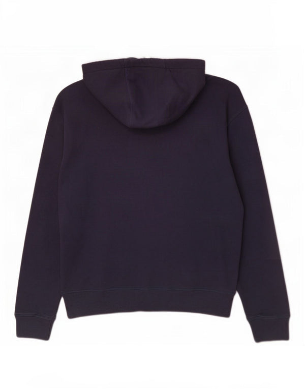 Crew Clothing Mens Hoodie Jumper Large Navy Blue Cotton
