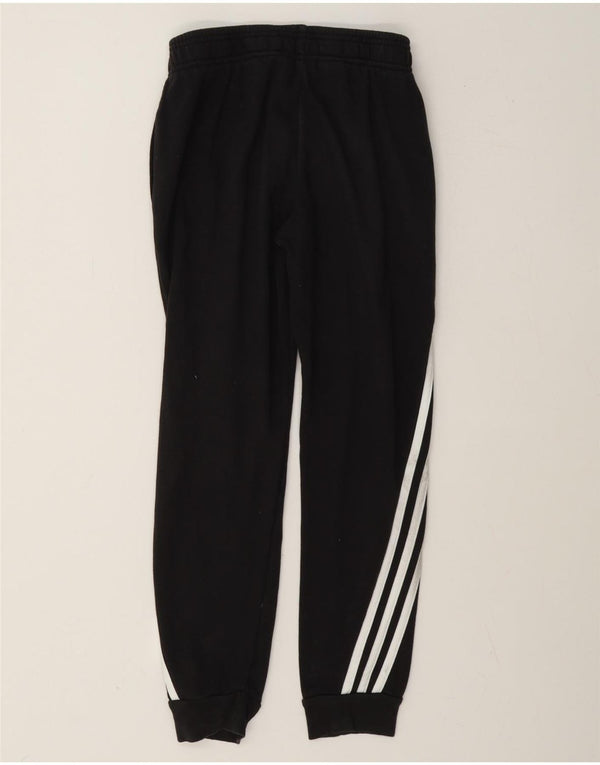 Adidas Girls Tracksuit Trousers Joggers 9-10 Years Grey Cotton
