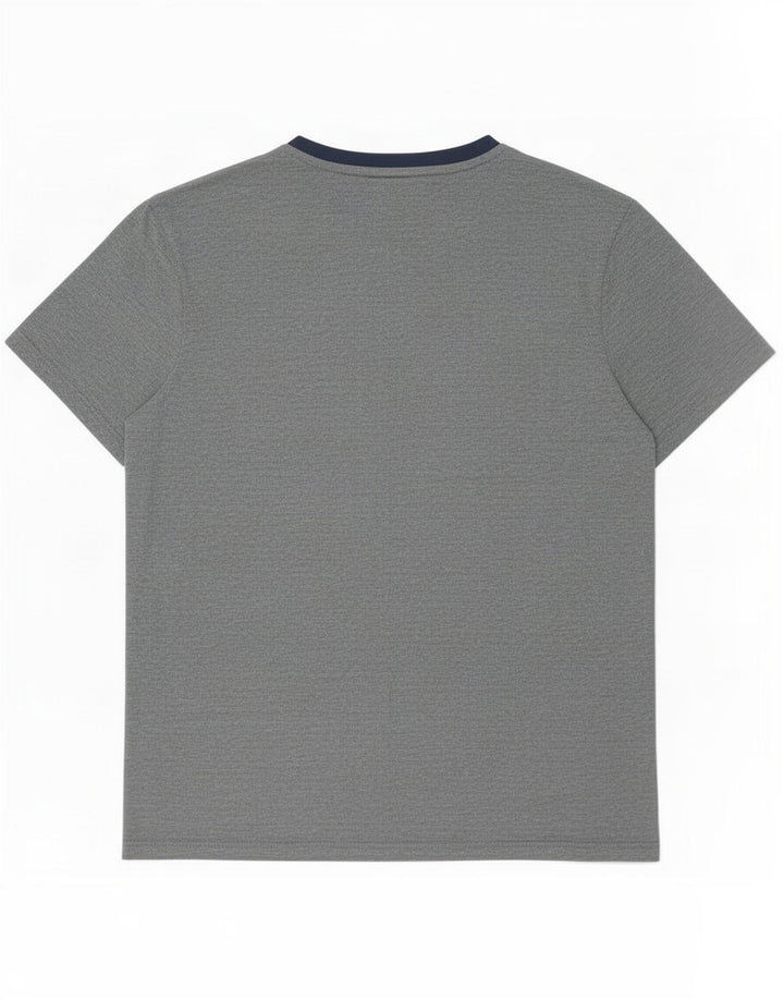 Ted Baker Mens T-Shirt Top Size 2 Small Blue Striped Cotton