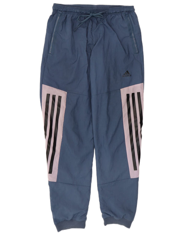 Adidas Mens Tracksuit Trousers Joggers Medium  Blue Polyester Sports