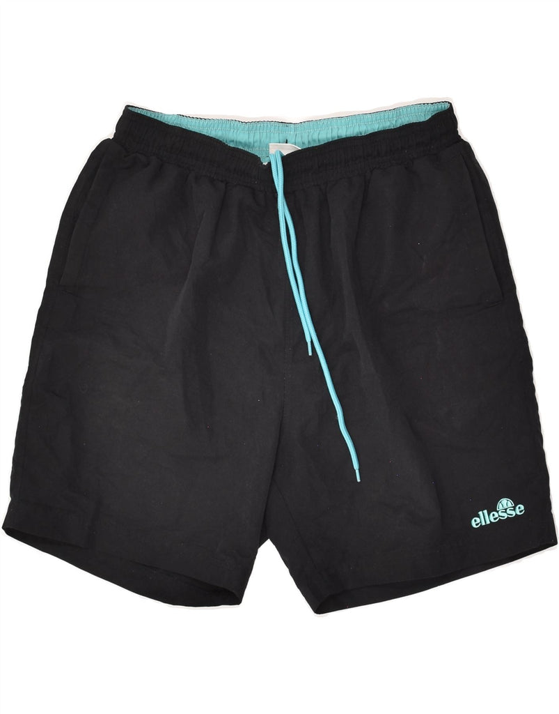 ELLESSE Mens Sport Shorts Small Black | Vintage Ellesse | Thrift | Second-Hand Ellesse | Used Clothing | Messina Hembry 