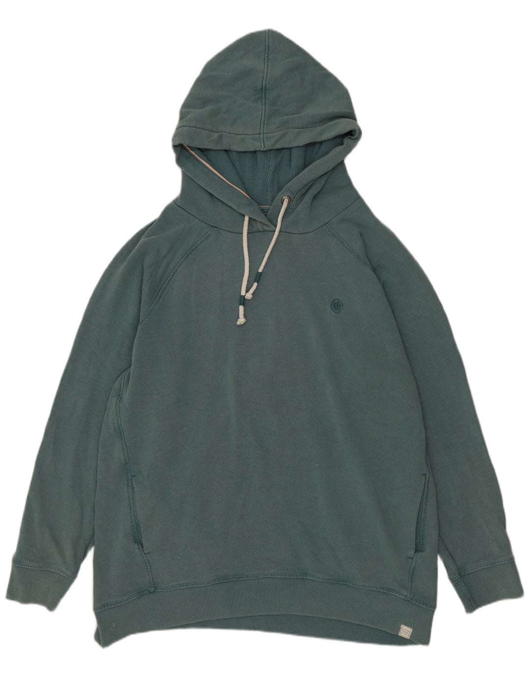 Fat Face Womens Hoodie Jumper UK 14 Medium Green Cotton