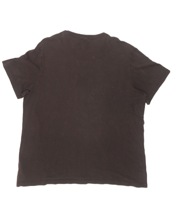Adidas Mens Graphic T-Shirt Top XL Black Cotton