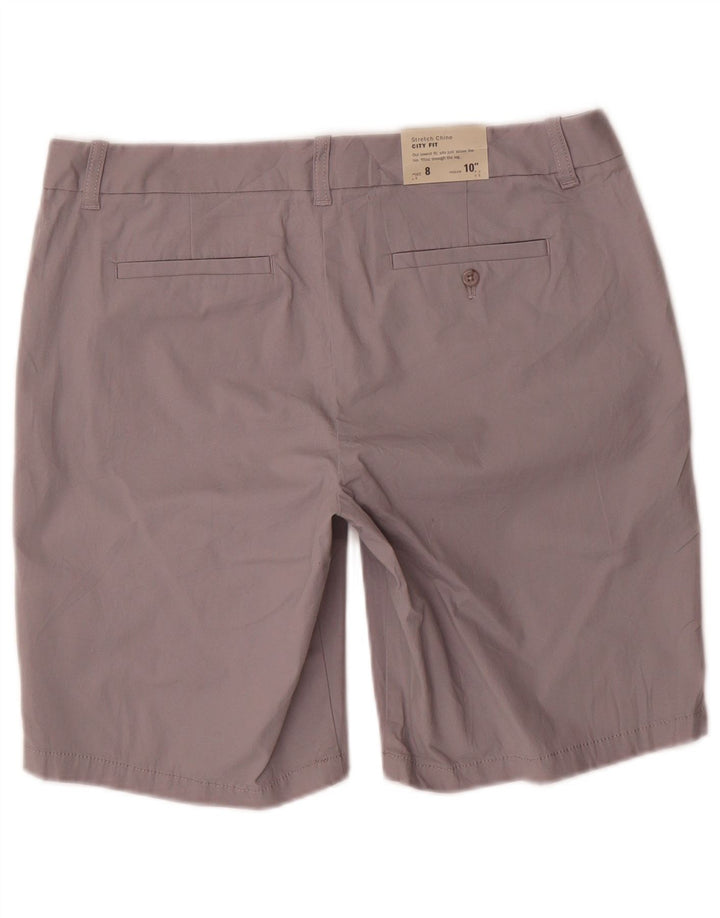 J. CREW Womens City Fit Bermuda Shorts US 8 Medium W32 Grey Cotton
