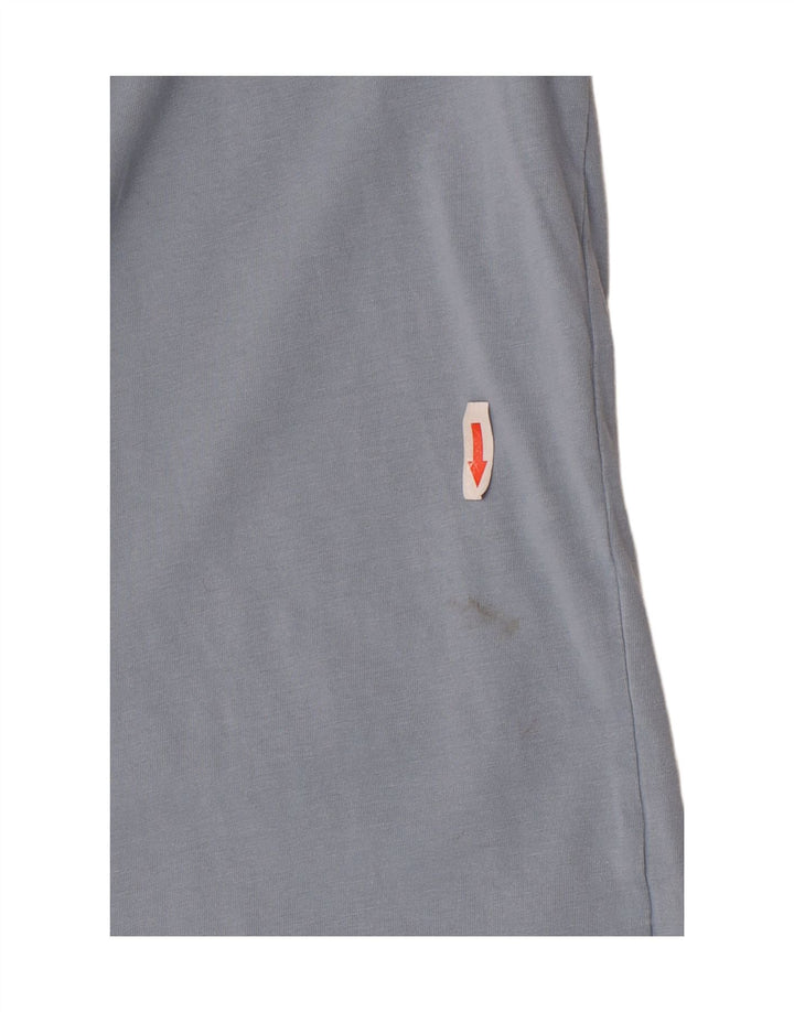 Puma Mens Graphic T-Shirt Top Small Blue Colourblock