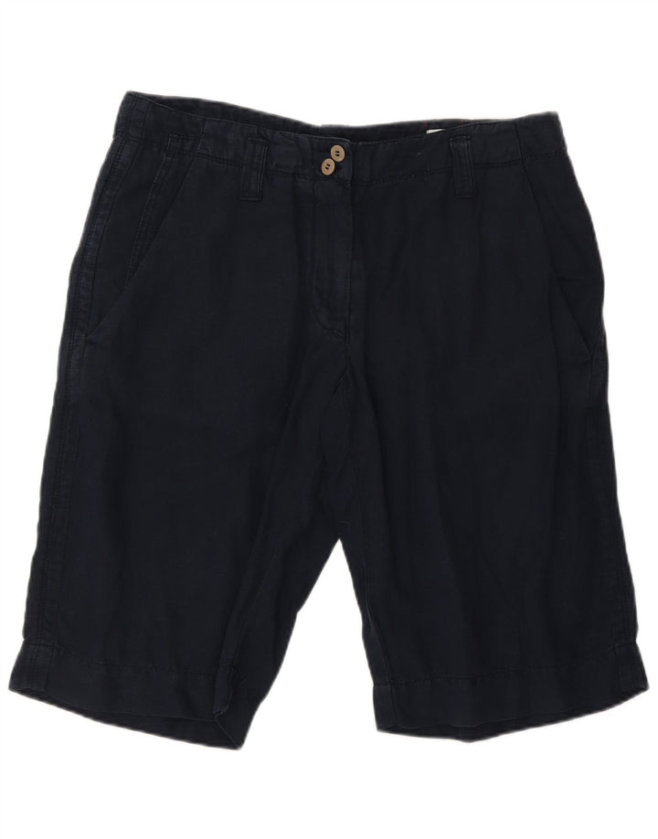 Murphy & Nye Mens Chino Shorts W33 Medium  Navy Blue Linen