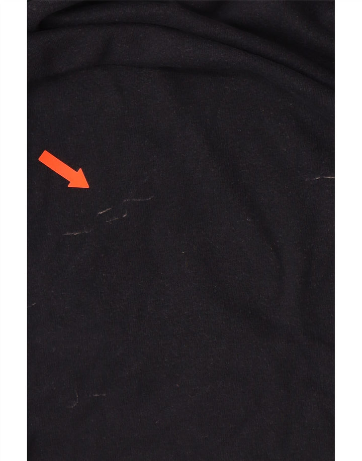 SUPERDRY Mens Graphic T-Shirt Top Medium Navy Blue Cotton