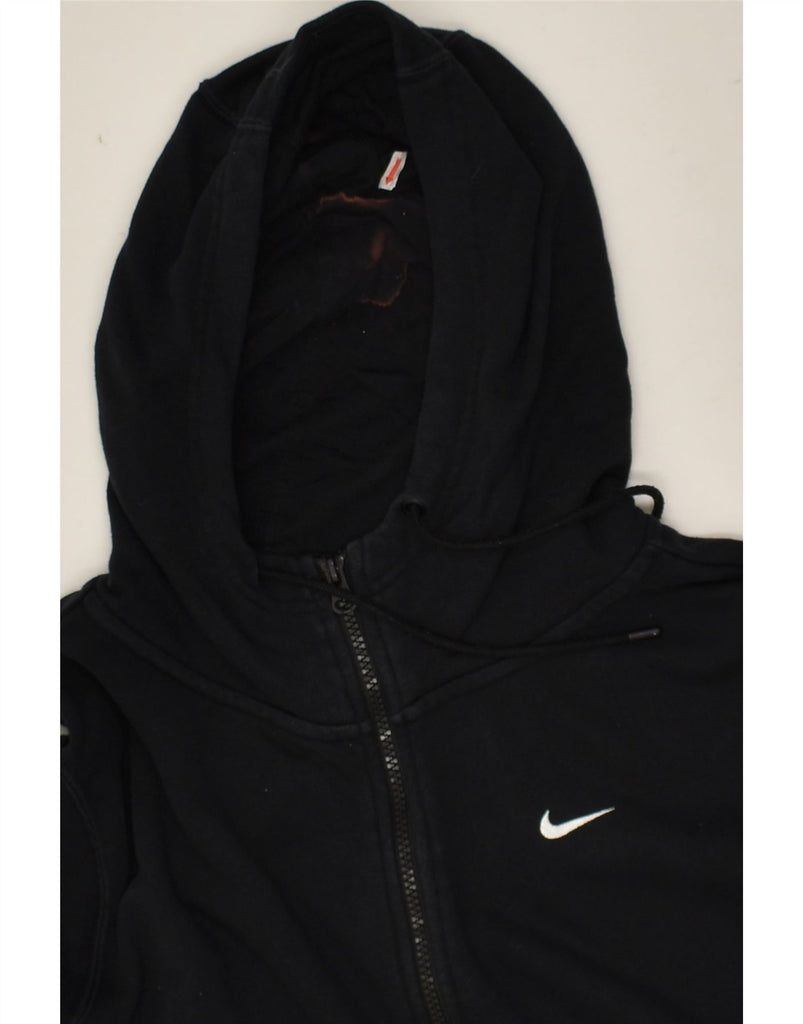 NIKE Mens Zip Hoodie Sweater Small Black Cotton | Vintage Nike | Thrift | Second-Hand Nike | Used Clothing | Messina Hembry 