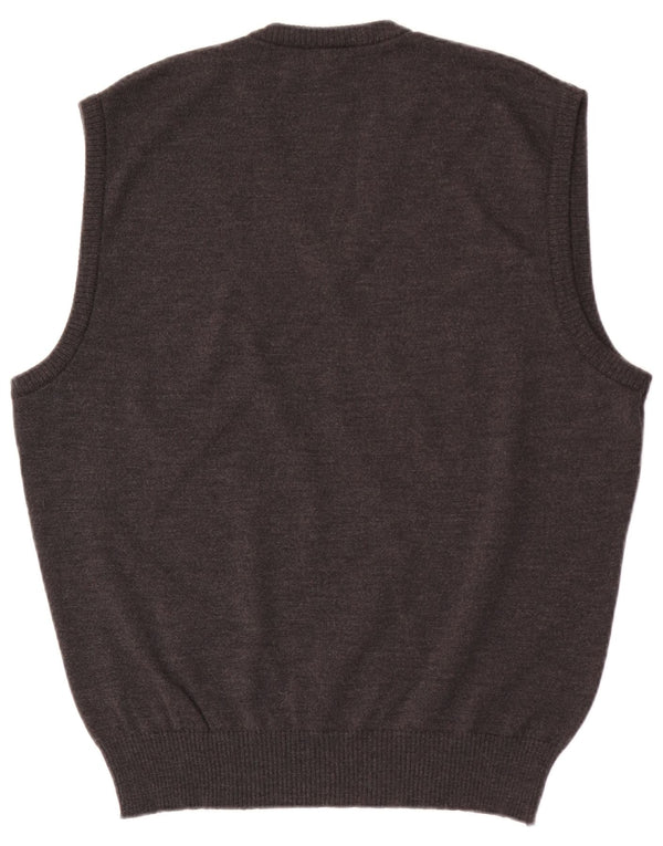 Marz Mens Vest Tank Top EU 54 Large Grey Wool