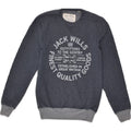 JACK WILLS Mens Graphic Sweatshirt Jumper XS Grey Cotton | Vintage Jack Wills | Thrift | Second-Hand Jack Wills | Used Clothing | Messina Hembry 