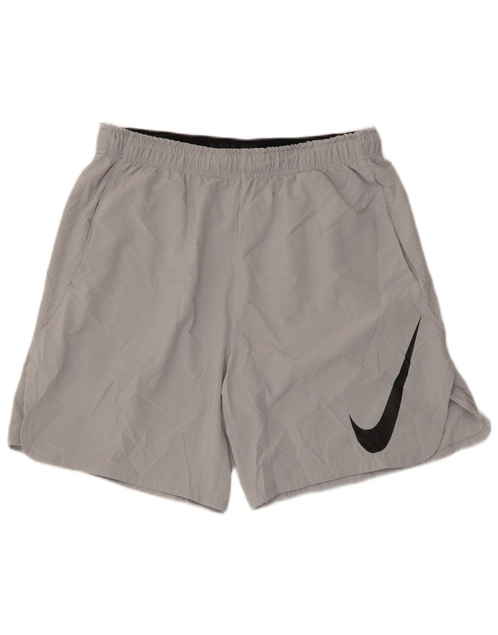 NIKE Mens Dri Fit Graphic Sport Shorts XL  Grey Polyester