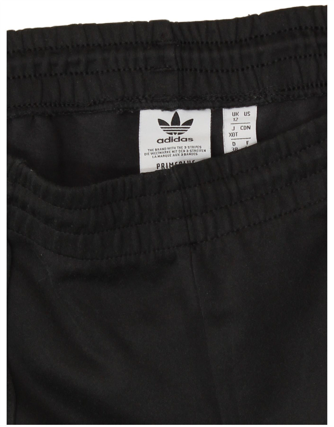 Adidas Womens Tracksuit Trousers UK 12 Medium Black Polyester