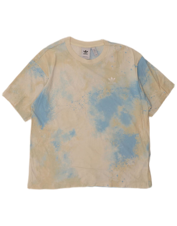Adidas Mens T-Shirt Top Medium Multicoloured Tie Dye Cotton