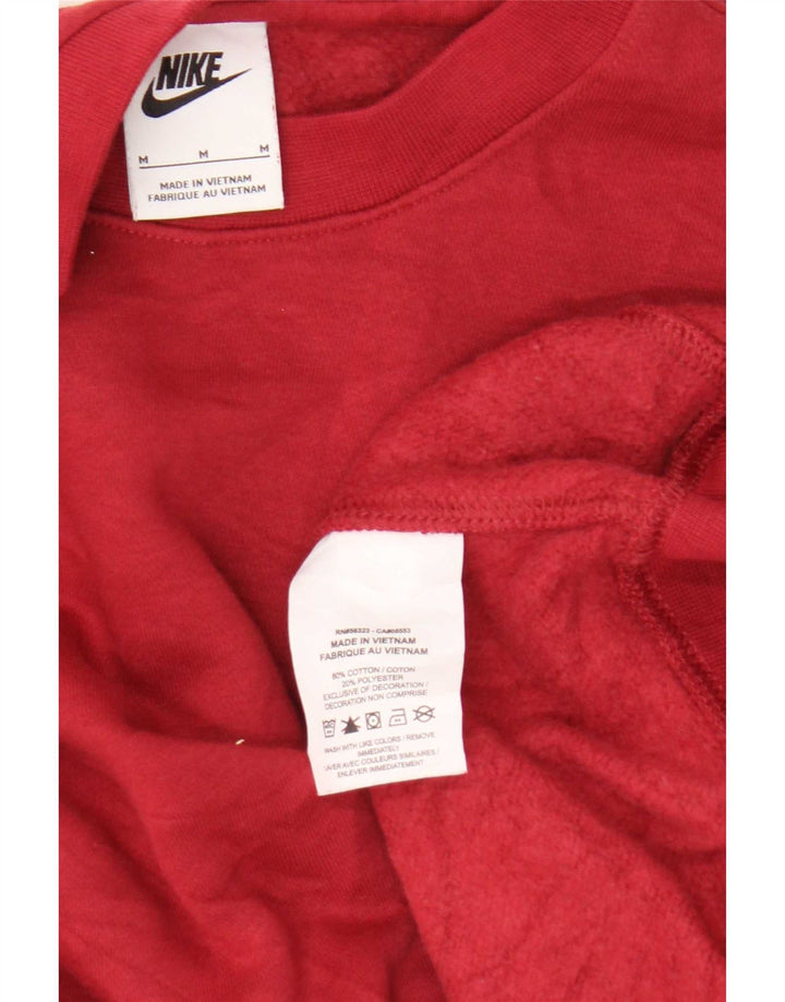 Nike Mens Sweatshirt Jumper Medium Red Cotton