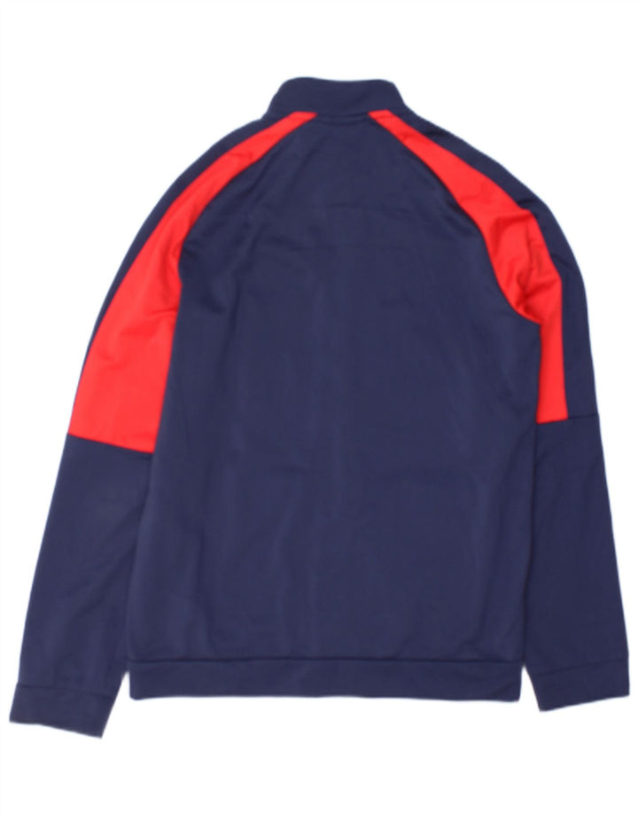 Puma Boys Graphic Tracksuit Top Jacket 15-16 Years Navy Blue Colourblock