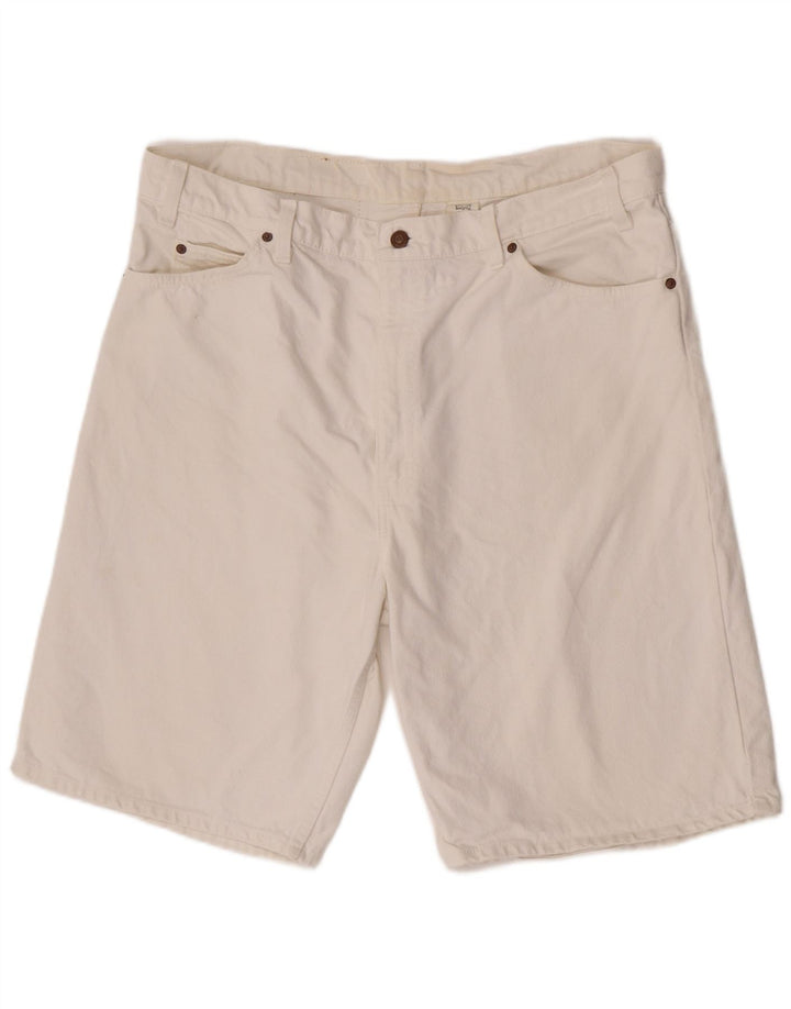 Levi's Mens 550 Denim Shorts W40 XL  White Cotton