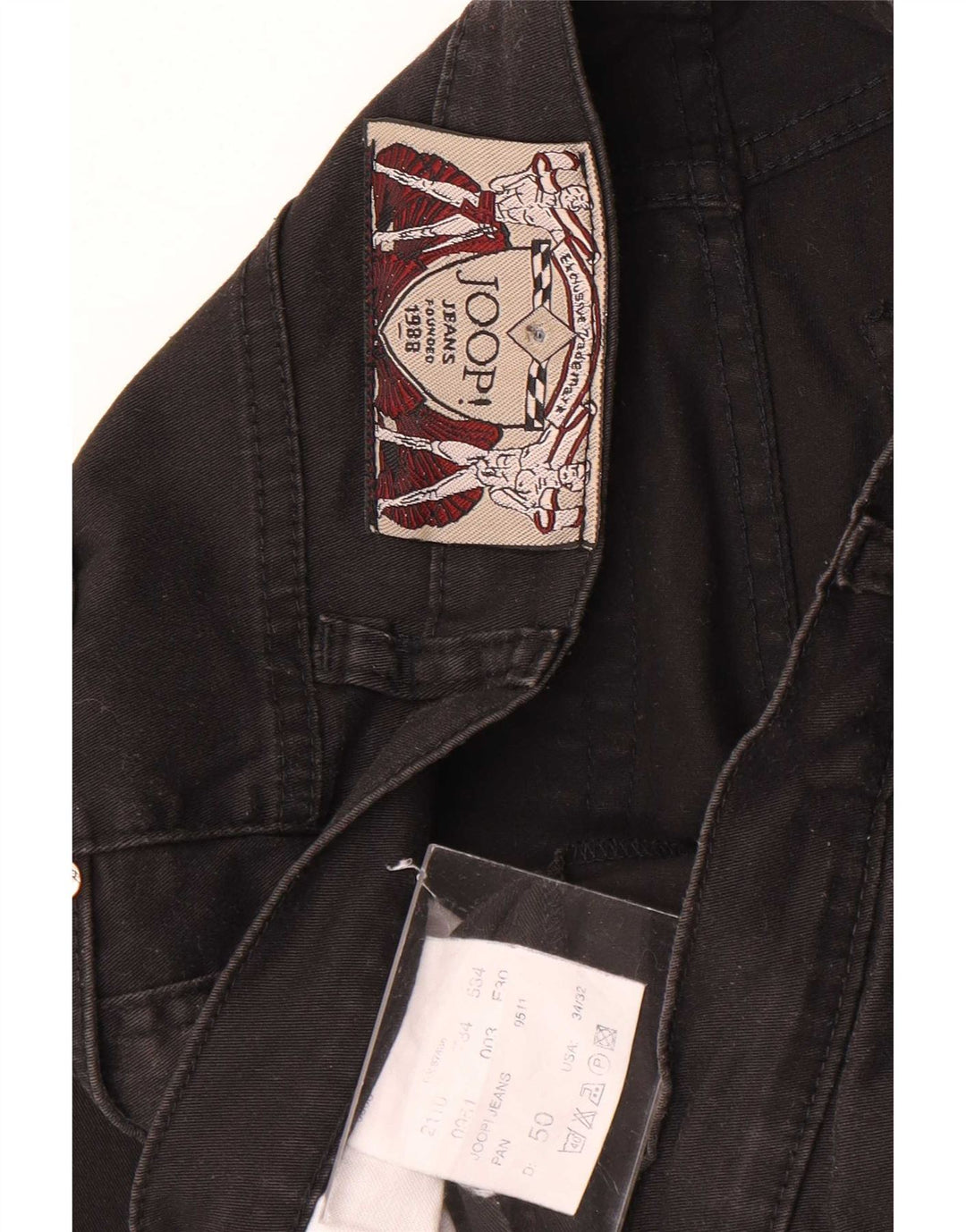 Joop Mens Slim Casual Trousers W34 L32 Black