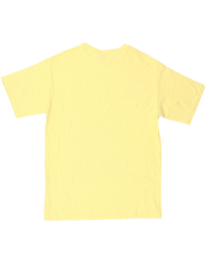 ZARA Mens Graphic T-Shirt Top Small Yellow Cotton Vintage Zara and Second-Hand Zara from Messina Hembry 