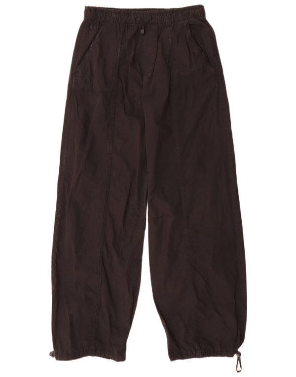 Zara Womens Loose Fit Casual Trousers XS W24 L30 Black