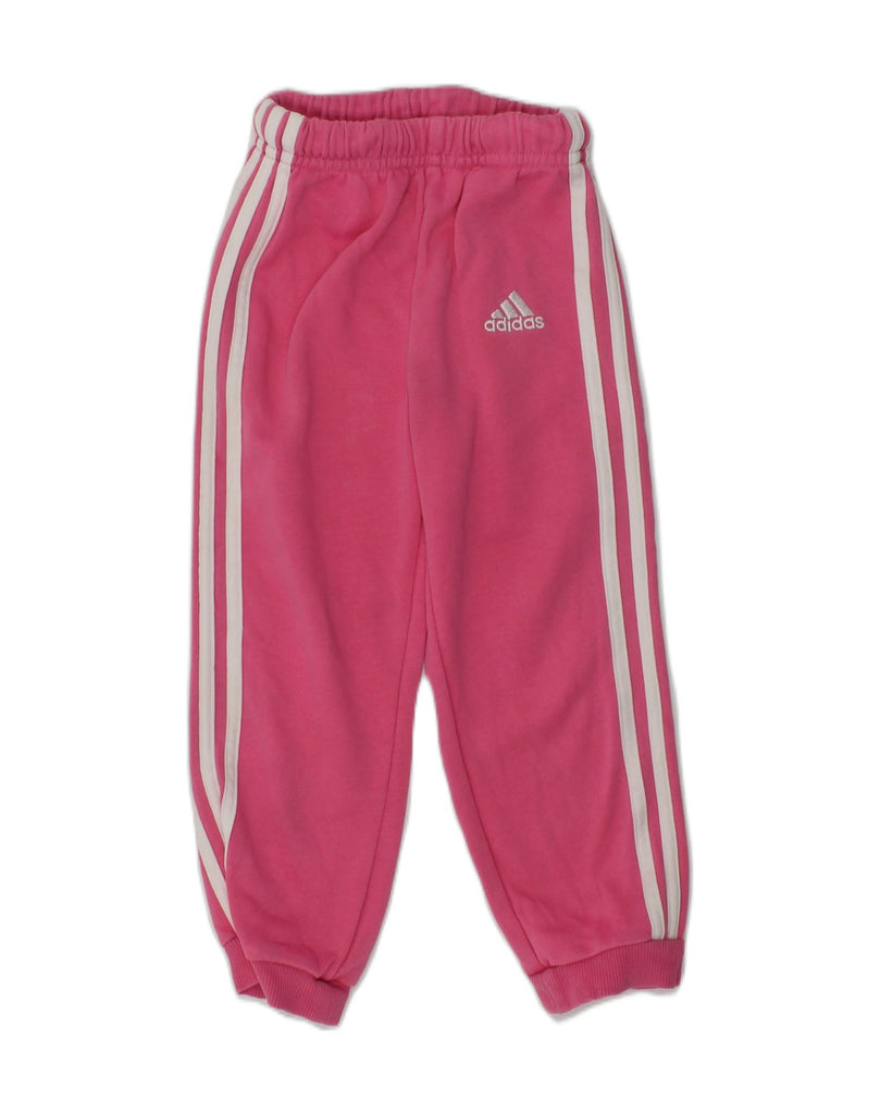 ADIDAS Girls Tracksuit Trousers Joggers 2-3 Years Pink Cotton | Vintage Adidas | Thrift | Second-Hand Adidas | Used Clothing | Messina Hembry 