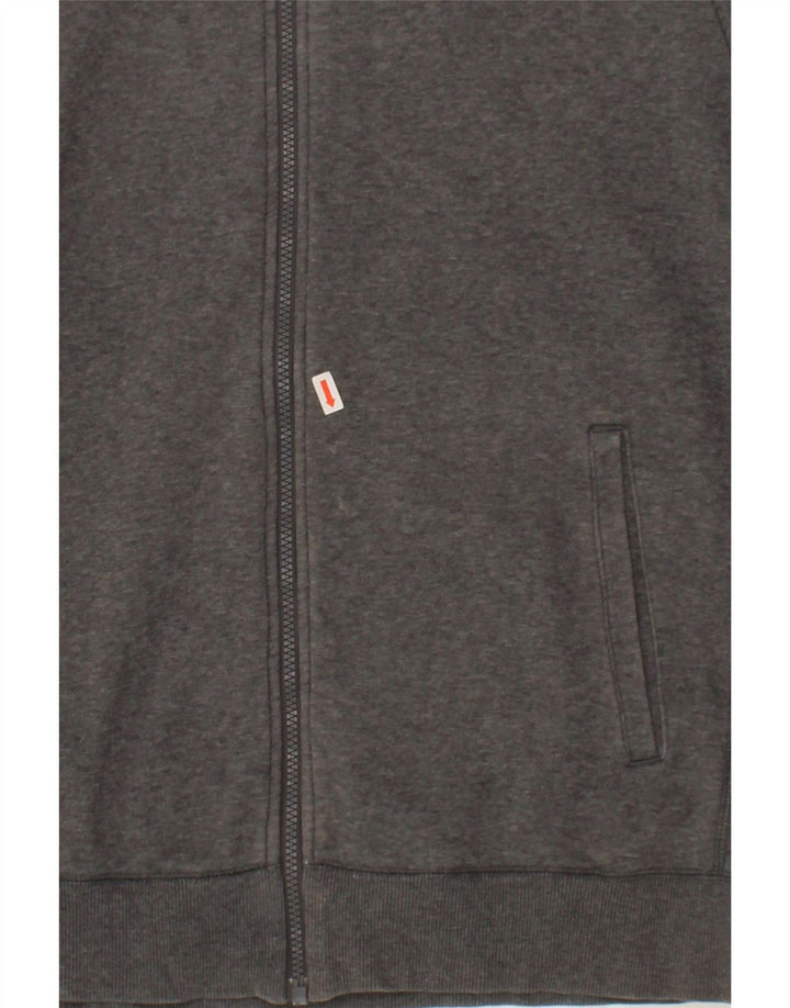 ADIDAS Mens Zip Hoodie Sweater Large Grey Cotton Vintage Adidas and Second-Hand Adidas from Messina Hembry 