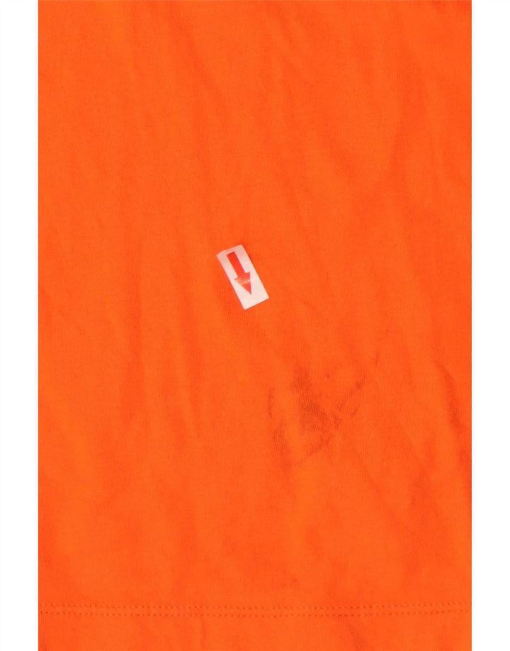 Nike Mens Graphic T-Shirt Top Large Orange Cotton