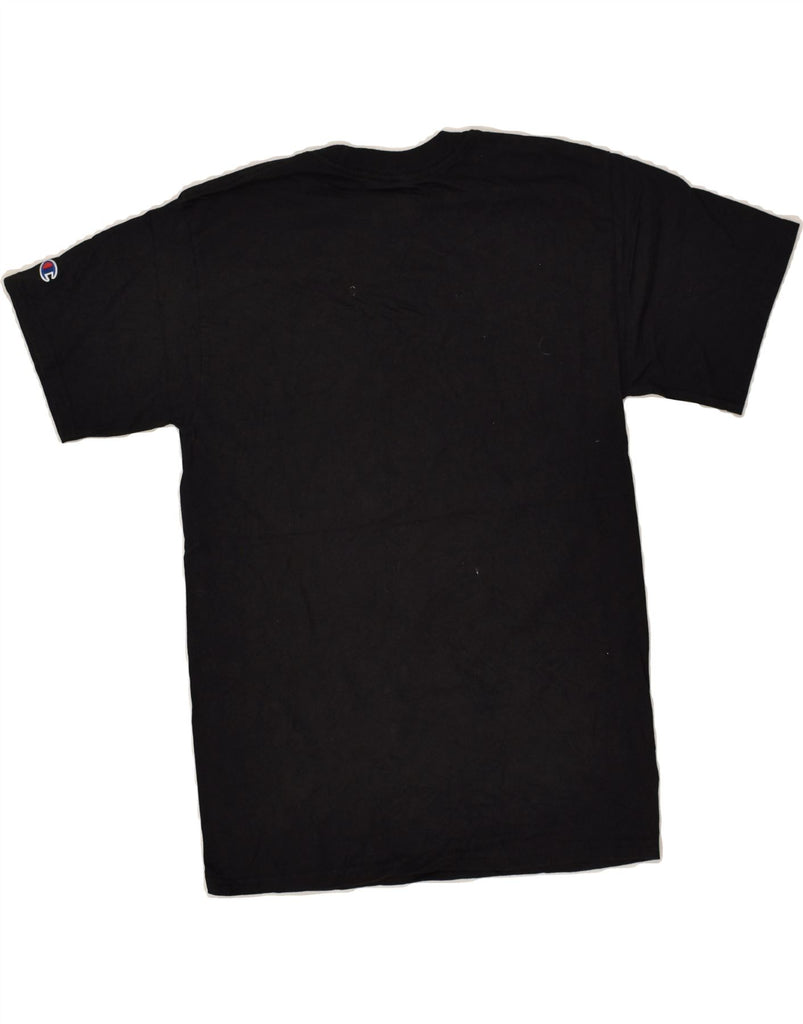 CHAMPION Boys Graphic T-Shirt Top 10-11 Years Medium Black Cotton | Vintage Champion | Thrift | Second-Hand Champion | Used Clothing | Messina Hembry 