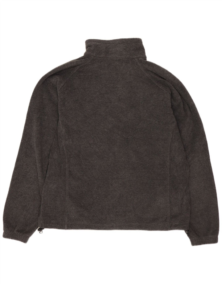 Columbia Womens Loose Fit Fleece Jacket UK 16 Large Grey Polyester