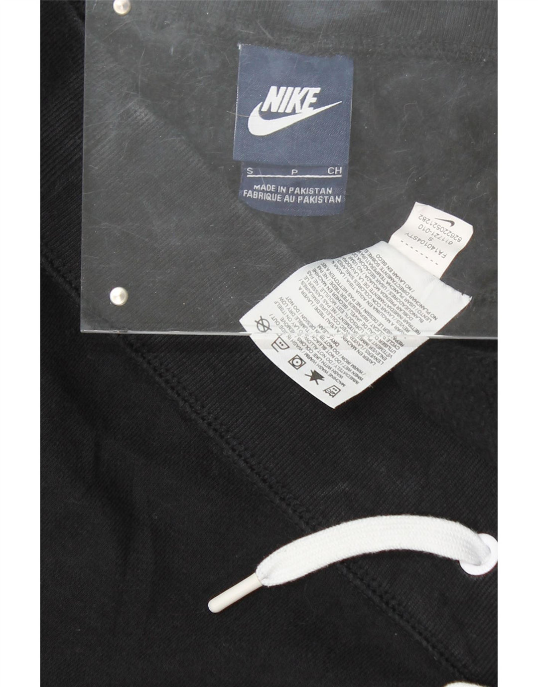 NIKE Womens Tracksuit Trousers UK 10 Small  Black Cotton Vintage Nike and Second-Hand Nike from Messina Hembry 