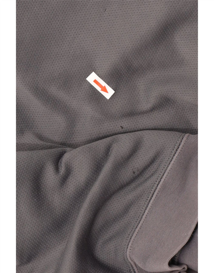 Nike Mens Zip Hoodie Sweater XL Grey Geometric Cotton