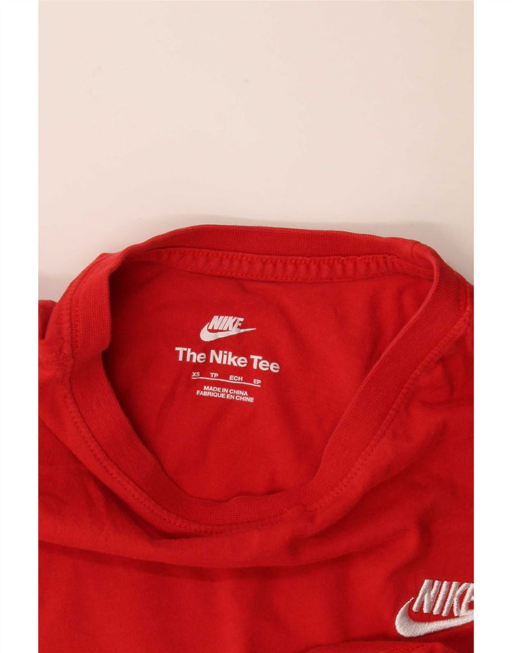 Nike Womens T-Shirt Top UK 6 XS Red