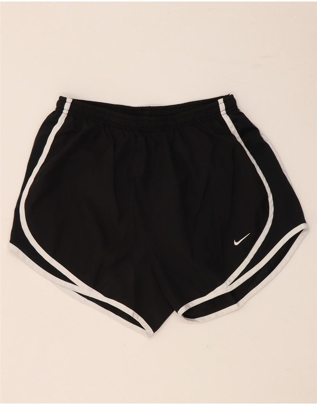 NIKE Womens Dri Fit Sport Shorts UK 8 Small  Black Polyester