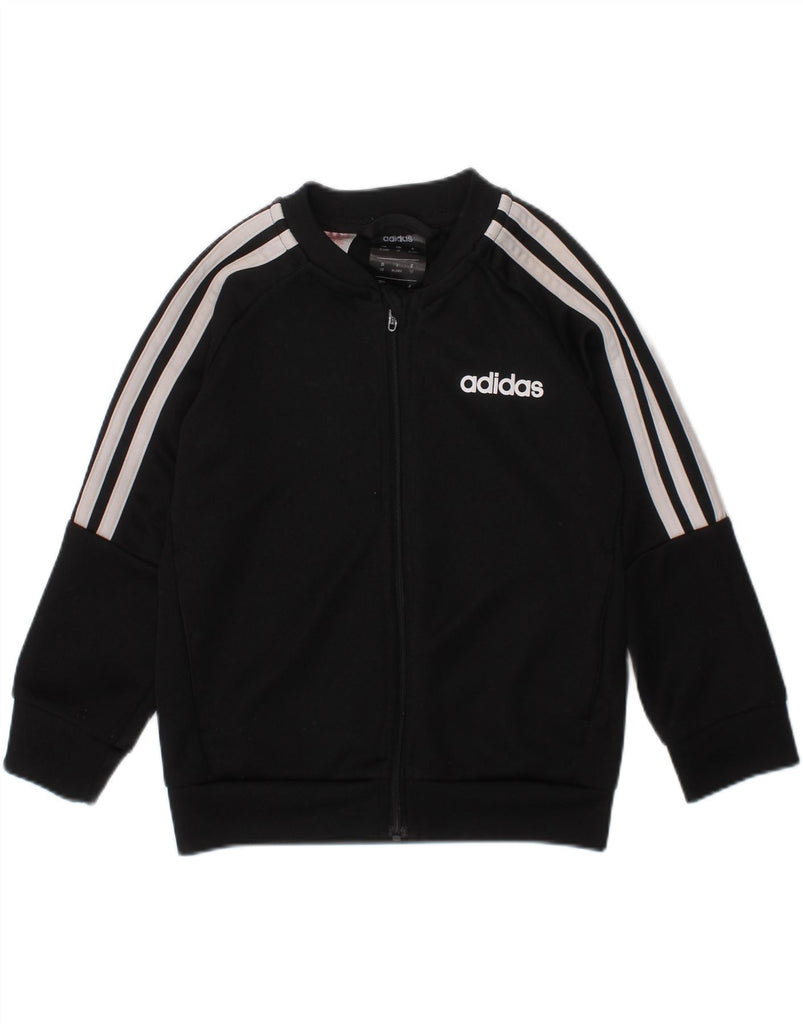 ADIDAS Baby Boys Climalite Graphic Tracksuit Top Jacket 18-24 Months Black Vintage Adidas and Second-Hand Adidas from Messina Hembry 