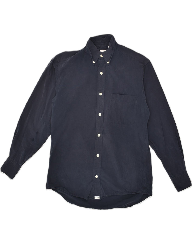 J. CREW Mens Shirt XS Navy Blue Cotton | Vintage J. Crew | Thrift | Second-Hand J. Crew | Used Clothing | Messina Hembry 