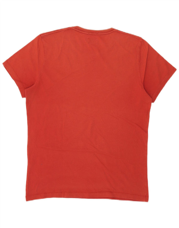 PEPE Jeans Mens Slim Fit Graphic T-Shirt Top Medium Red