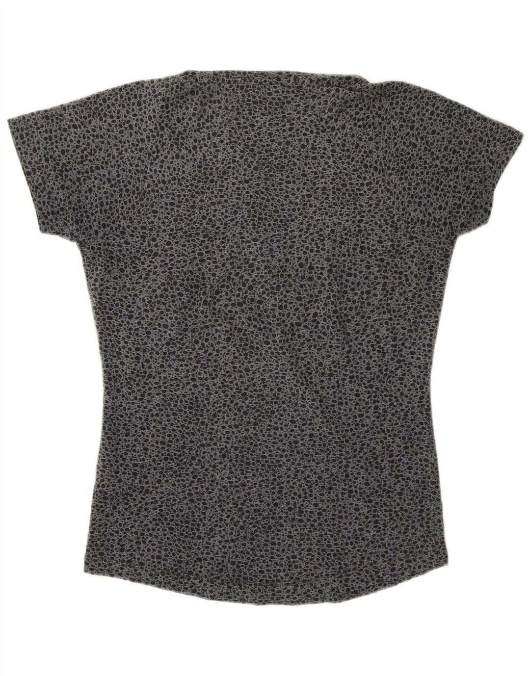 NIKE Womens T-Shirt Top UK 12/14 Medium Grey Flecked
