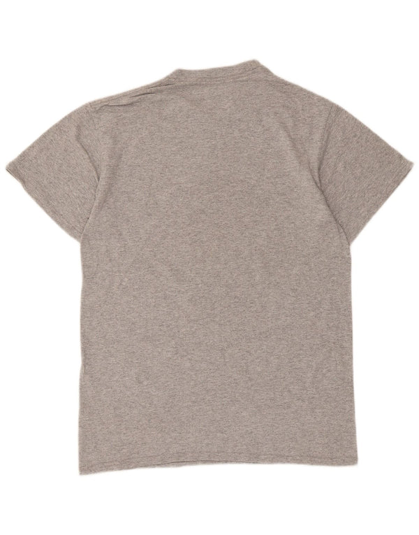 Majestic Mens Houston Astons Graphic T-Shirt Top Small Grey Flecked Cotton