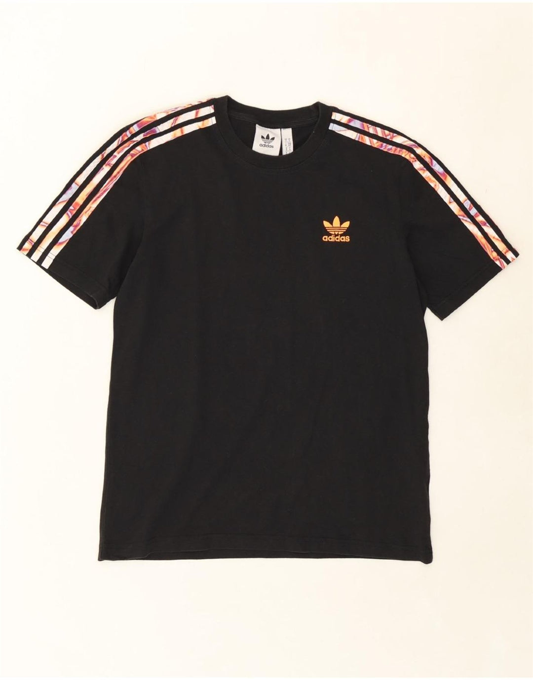 ADIDAS Mens T-Shirt Top Small Black Cotton Vintage Adidas and Second-Hand Adidas from Messina Hembry 