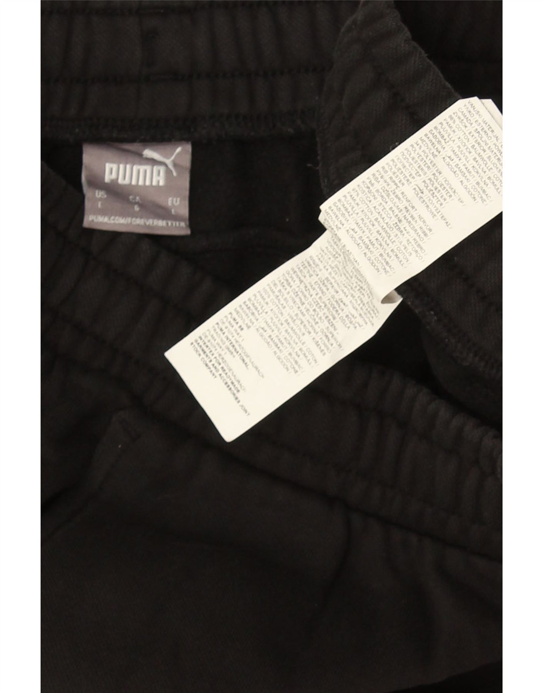 Puma Mens Tracksuit Trousers Joggers Large  Black Cotton