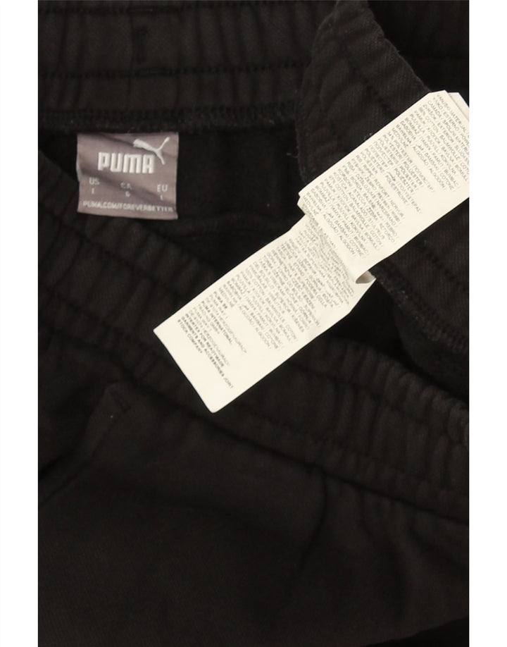 Puma Mens Tracksuit Trousers Joggers Large  Black Cotton