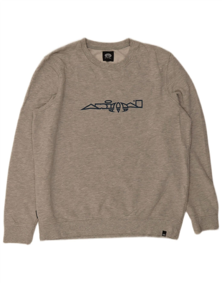 Animal Mens Graphic Sweatshirt Jumper XL Grey Cotton
