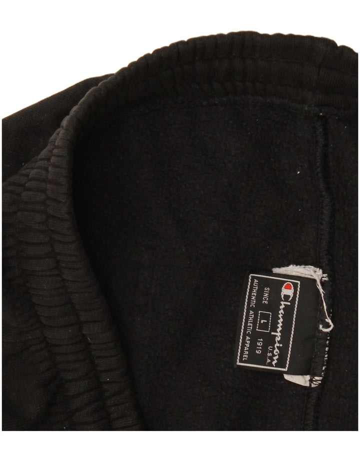 CHAMPION Mens Tracksuit Trousers Large Black