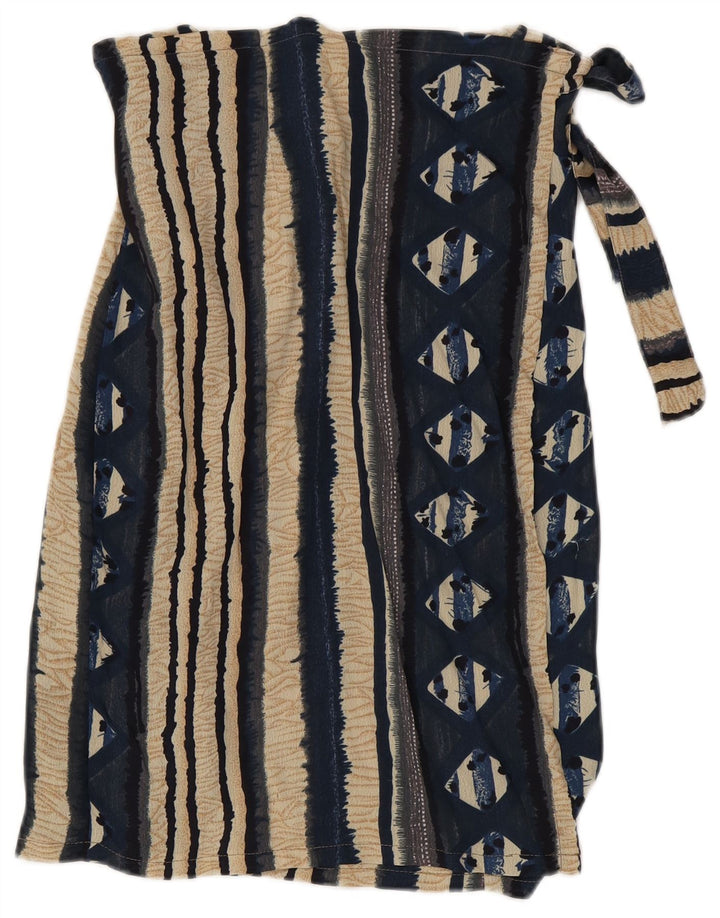 Kenzia Womens Wrap Skirt Large W32  Multicoloured Striped