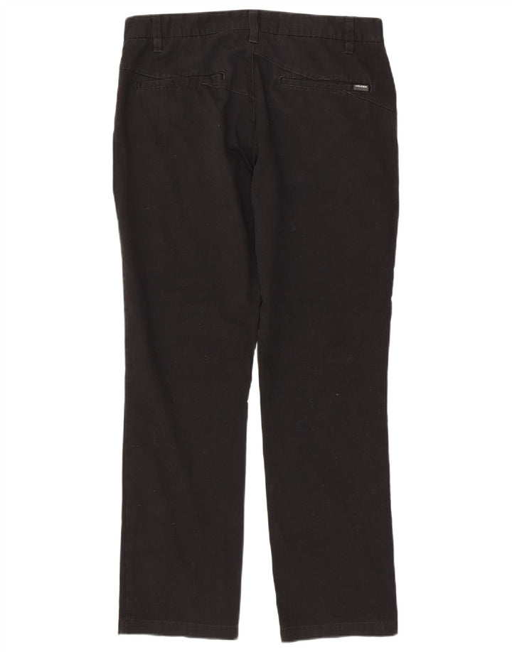 Volcom Mens Straight Chino Trousers W32 L30 Black Cotton