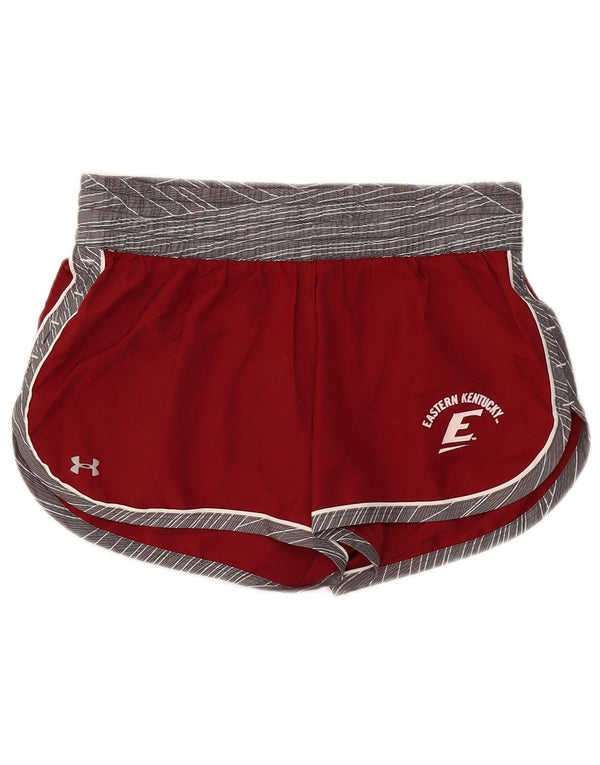 Under Armour Womens Sport Shorts UK 10 Small Burgundy