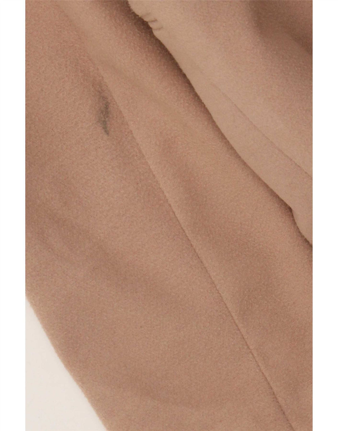 Topshop Womens Double Breasted Coat UK 12 Medium Beige Polyester