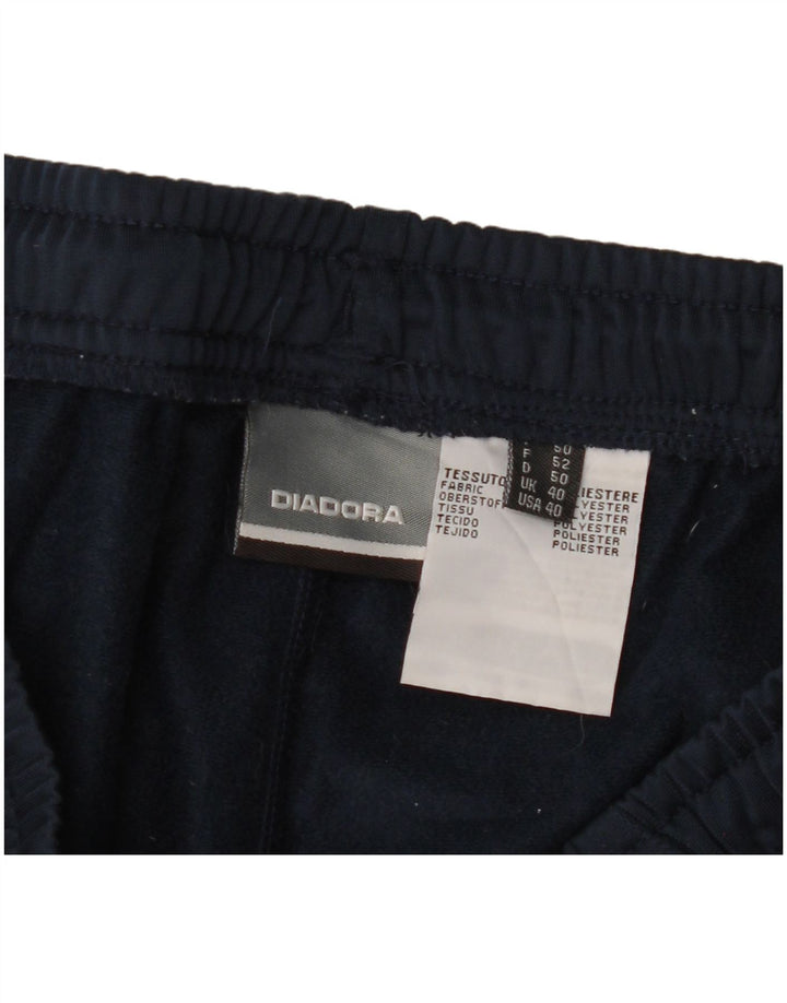 Diadora Mens Tracksuit Trousers UK 40 Medium  Navy Blue Polyester
