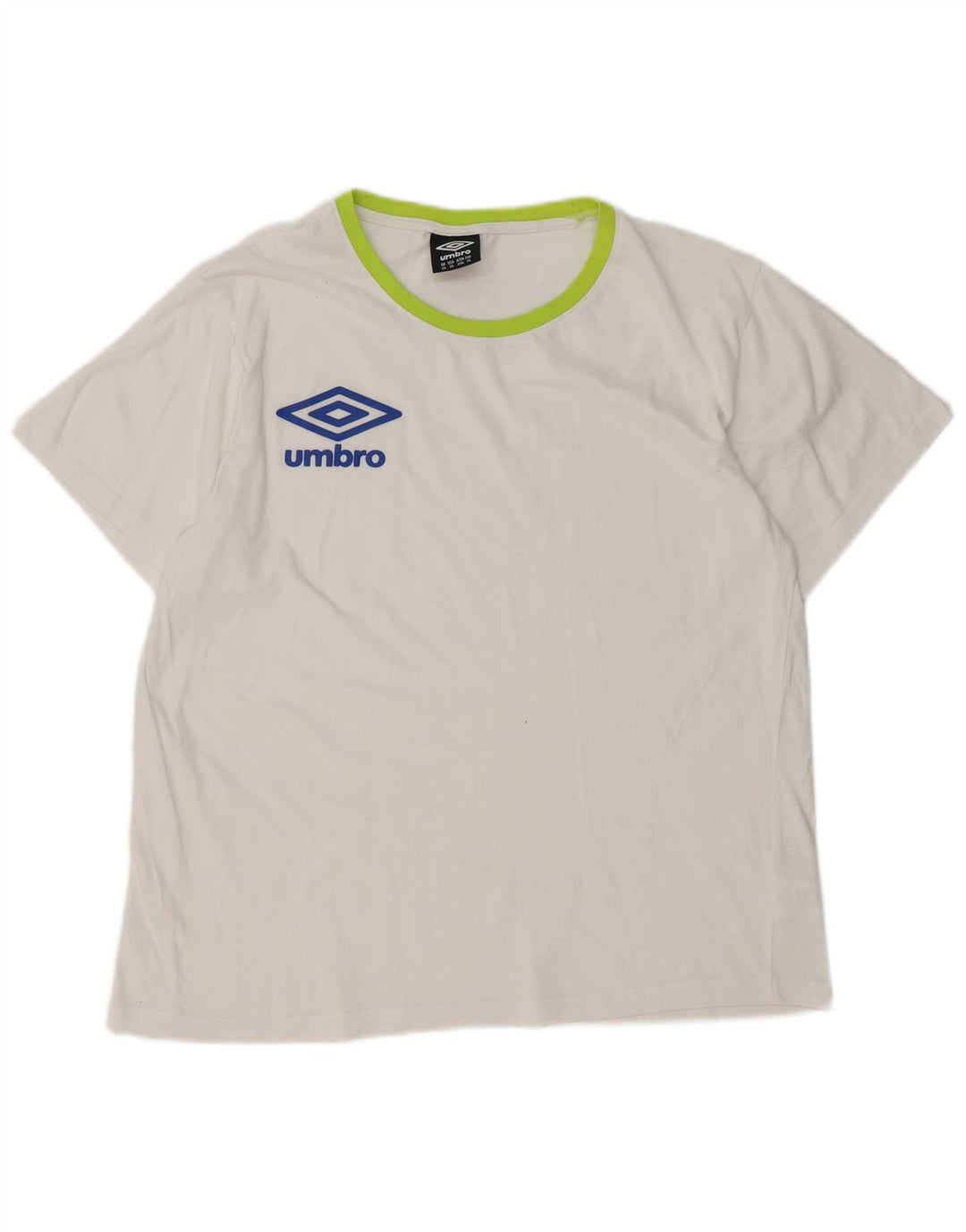 Umbro Womens Graphic T-Shirt Top UK 18 XL White Cotton