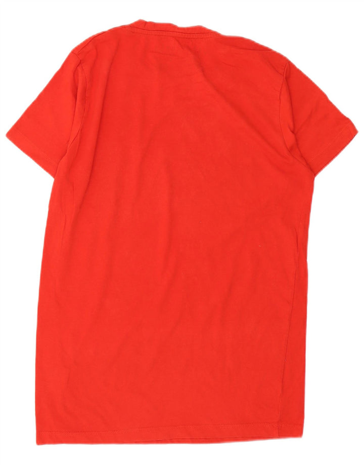 Jack & Jones Mens Graphic T-Shirt Top Medium Red Cotton